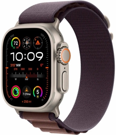 Apple Watch Ultra 2 49MM Titanium Indigo Alpine Loop (L)